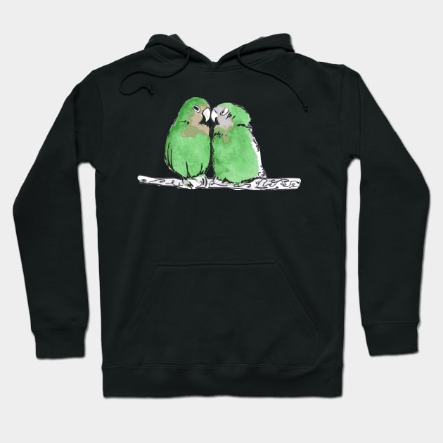 Love birds Hoodie by drknice